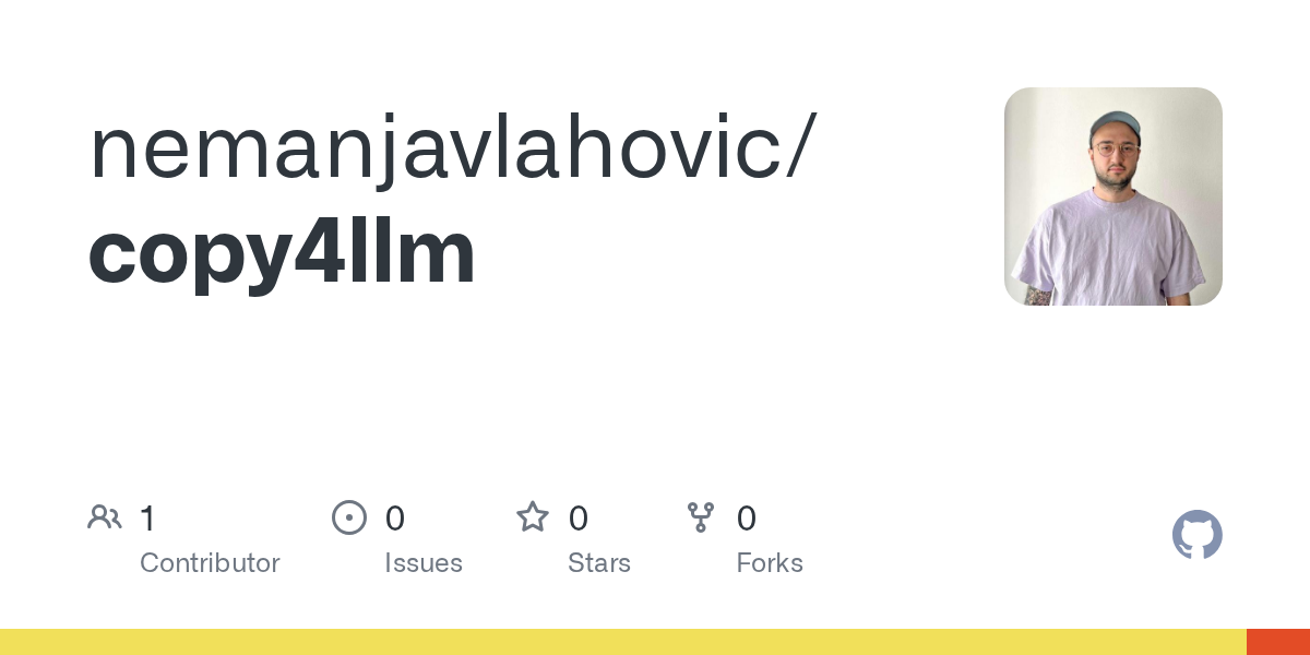Copy4LLM GitHub repository
